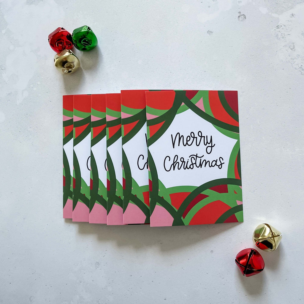 Merry Christmas Card Set of 6 Greeting Card Hue Complete Me €14