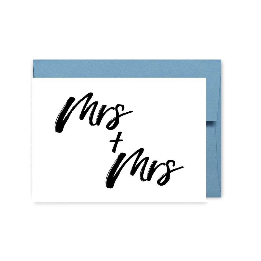 Mrs & Mrs Wedding Card - Hue Complete Me