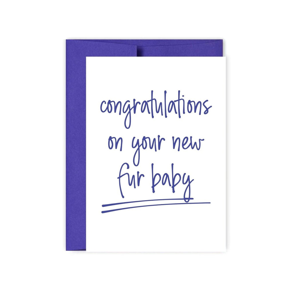 New Pet Card | Congratulations On Your Fur Baby - Hue Complete Me