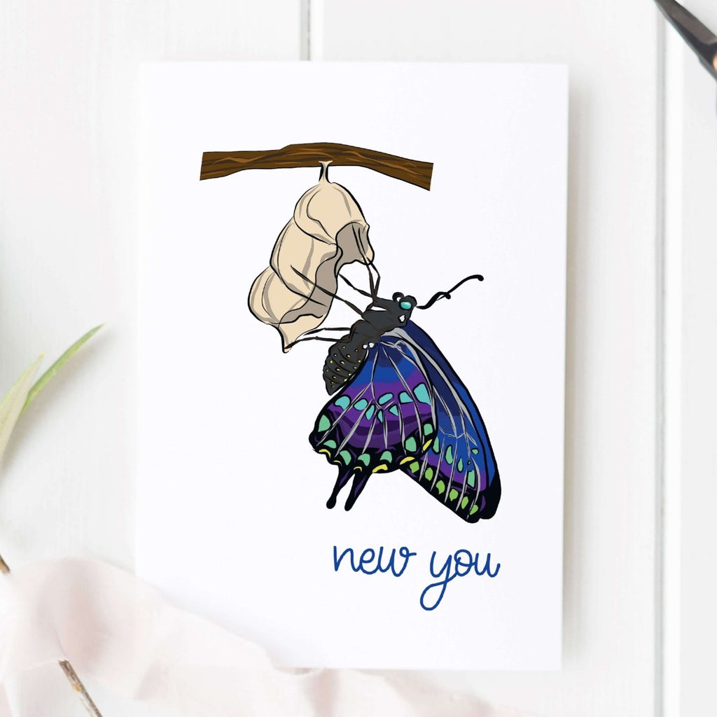 New You Butterfly Card - Hue Complete Me