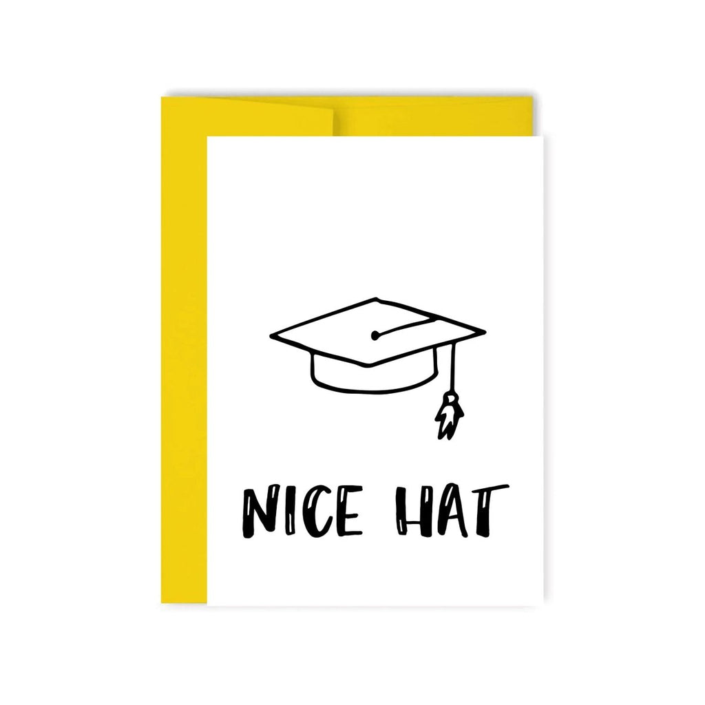 Nice Hat Graduation Card - Hue Complete Me