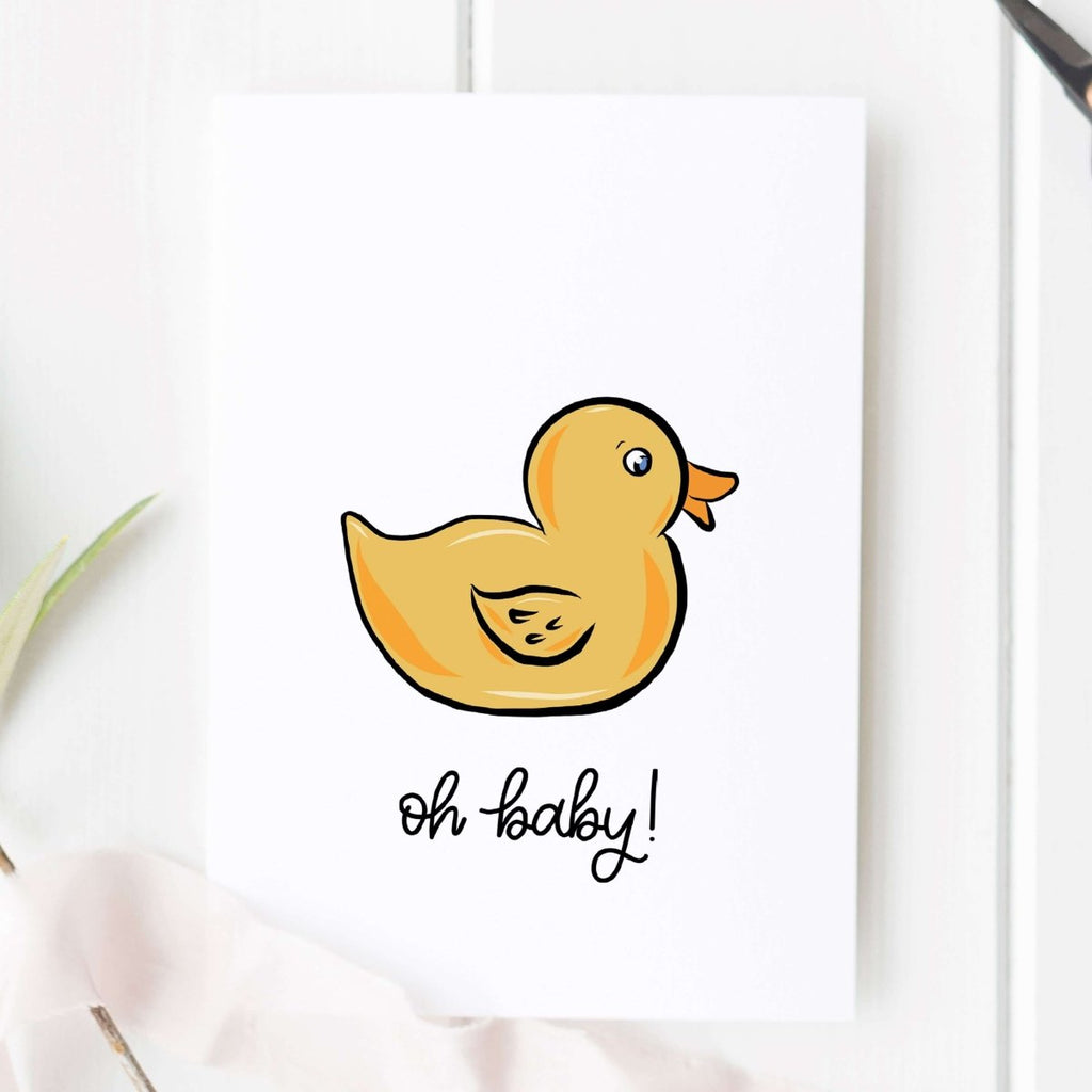 Oh Baby Duck Card - Hue Complete Me