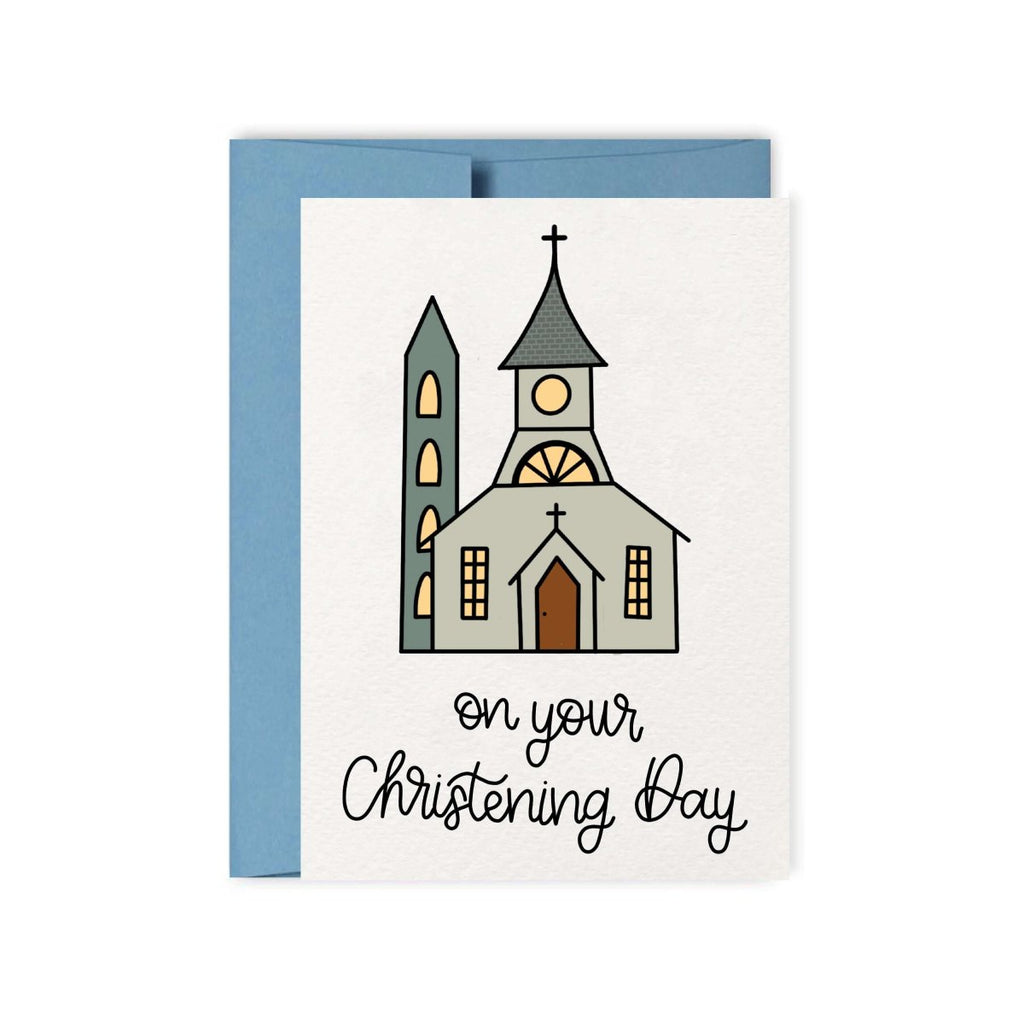 On Your Christening Day Card - Hue Complete Me