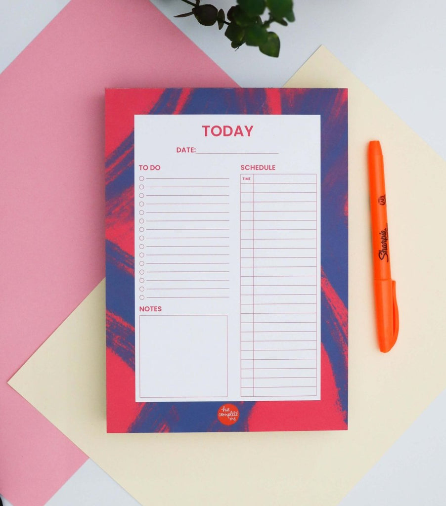Pink and Blue Planner Pad - Hue Complete Me