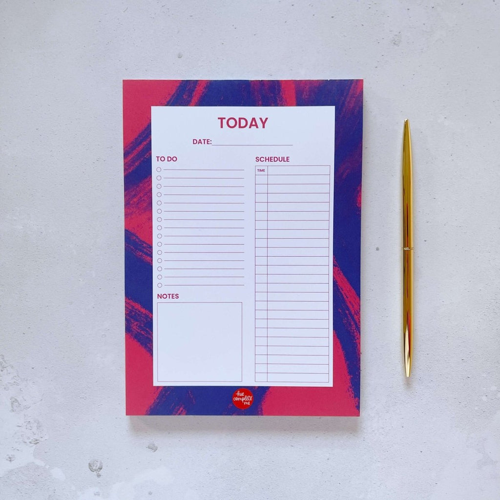 Pink and Blue Planner Pad - Hue Complete Me