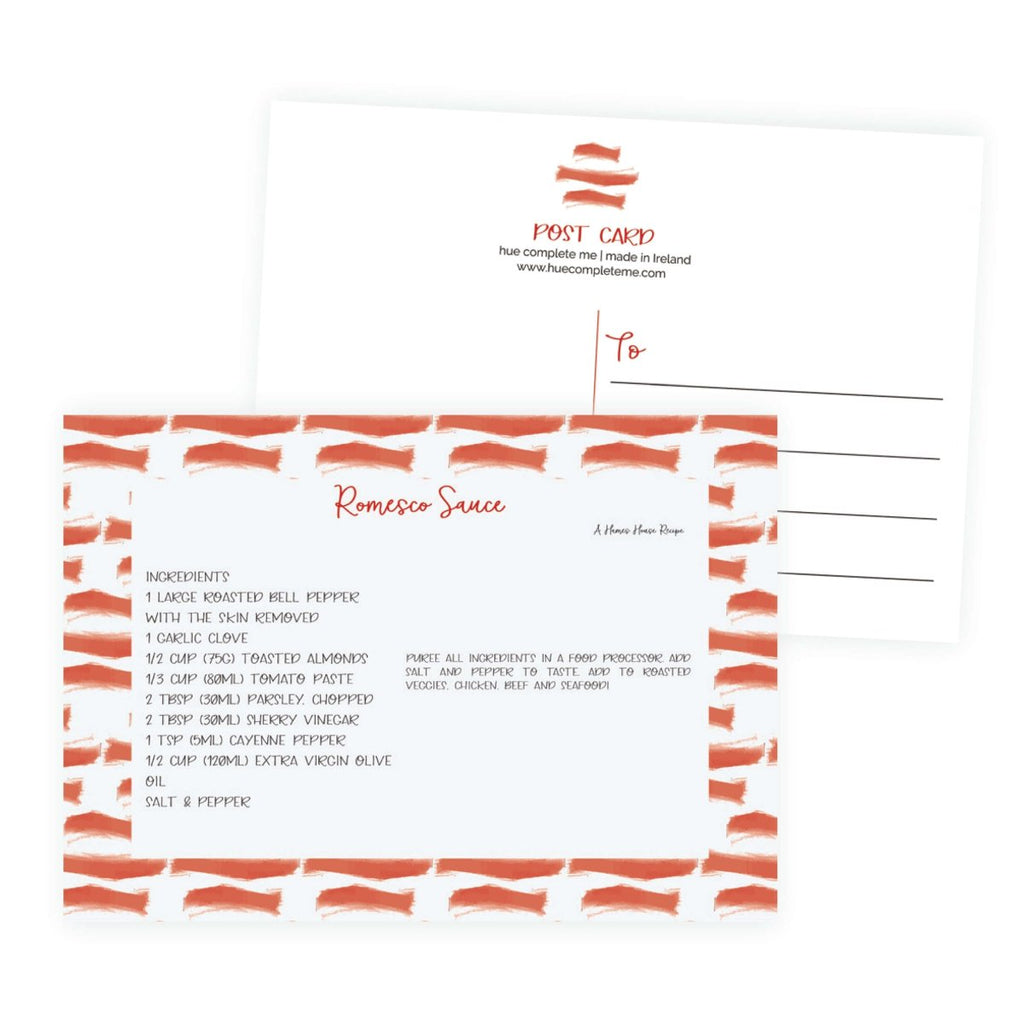 Romesco Sauce Recipe Postcard - Hue Complete Me