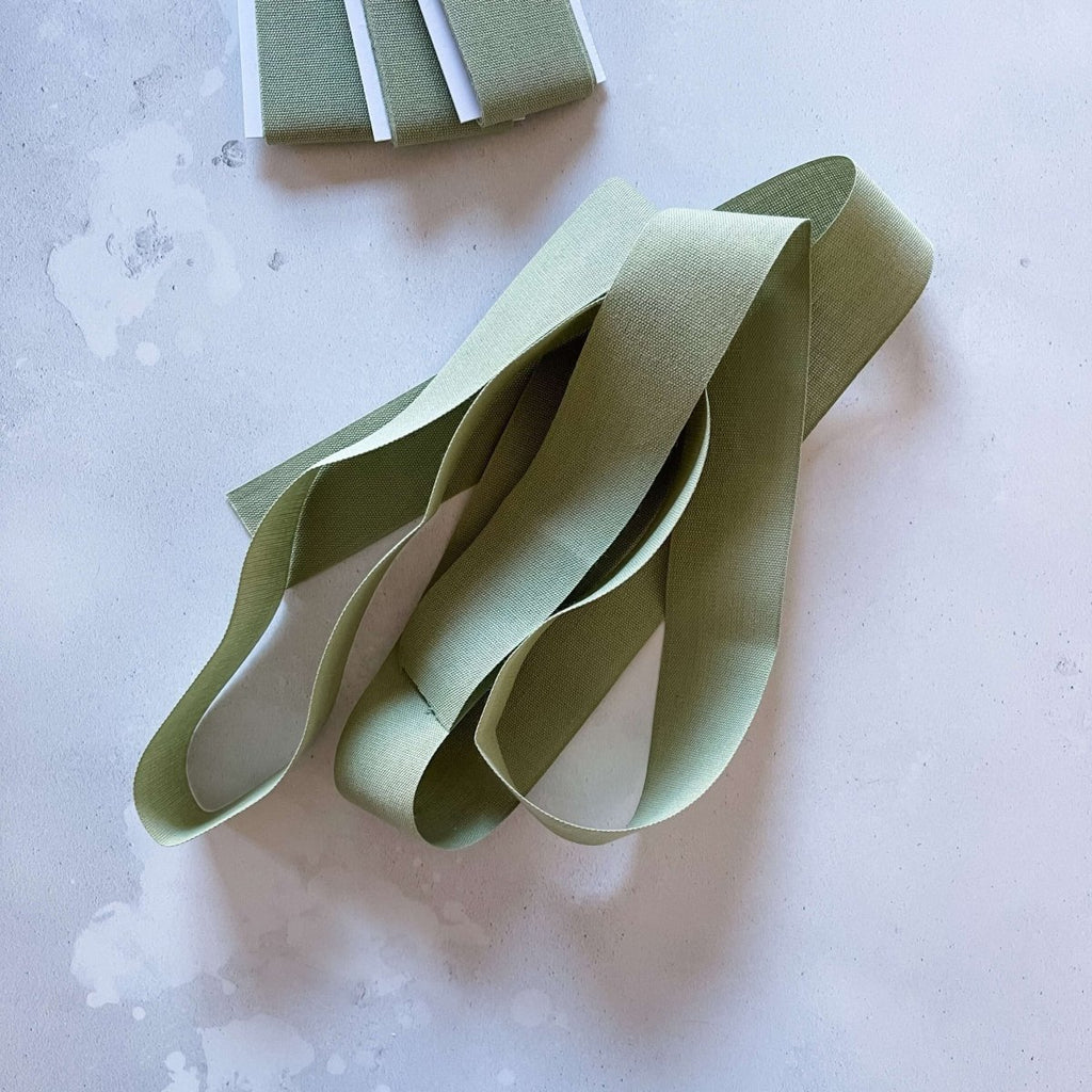 Sage Green Wide Cotton Ribbon - Hue Complete Me
