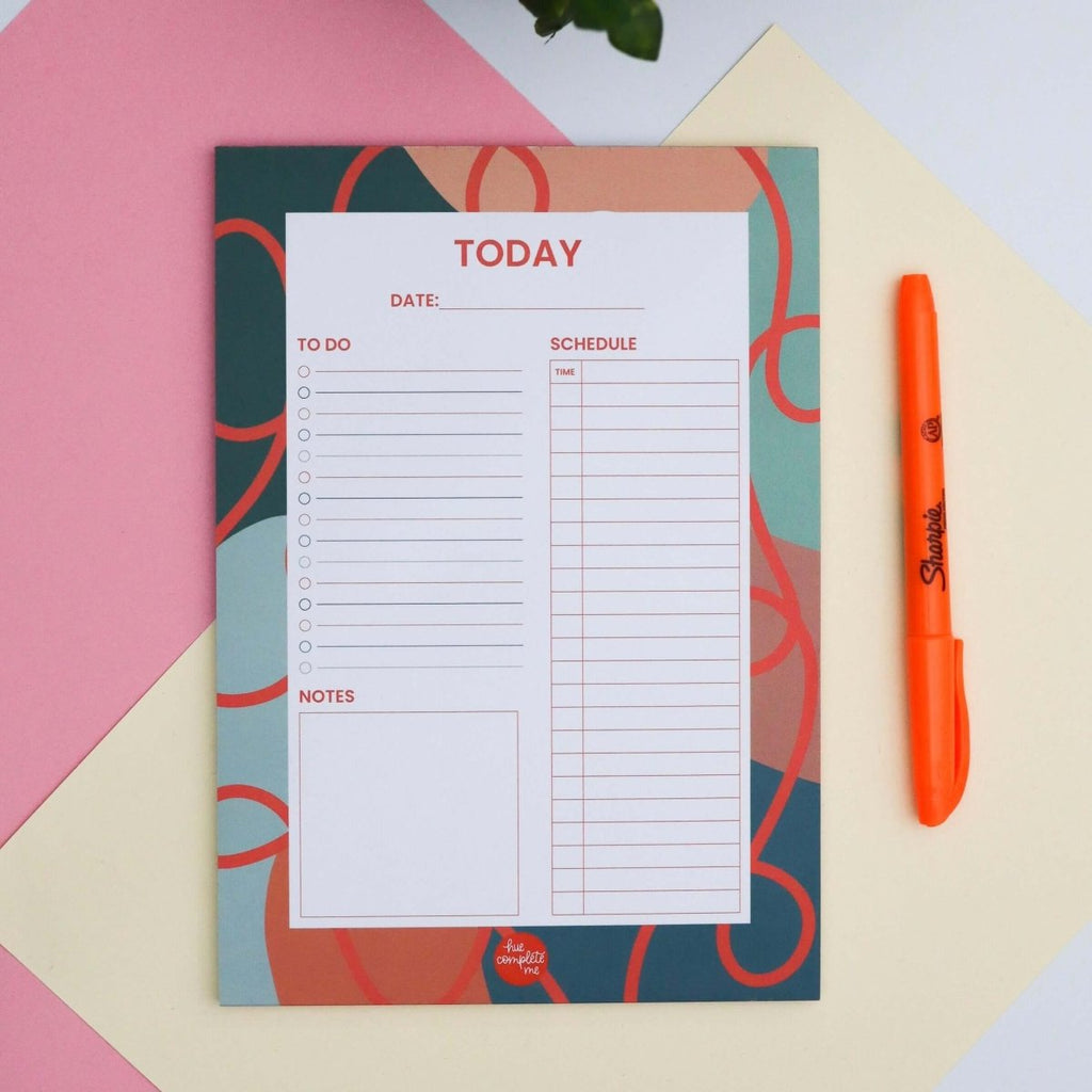 Squiggle Planner Pad - Hue Complete Me