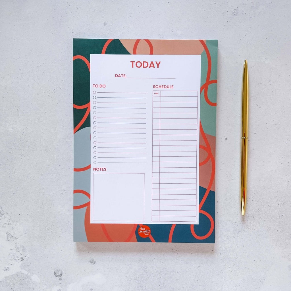 Squiggle Planner Pad - Hue Complete Me
