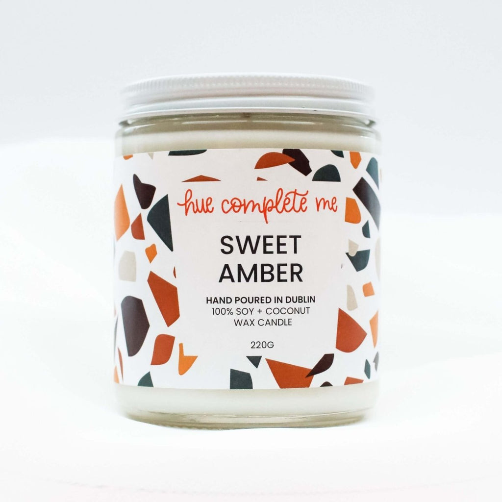Sweet Amber Jar Candle - Hue Complete Me