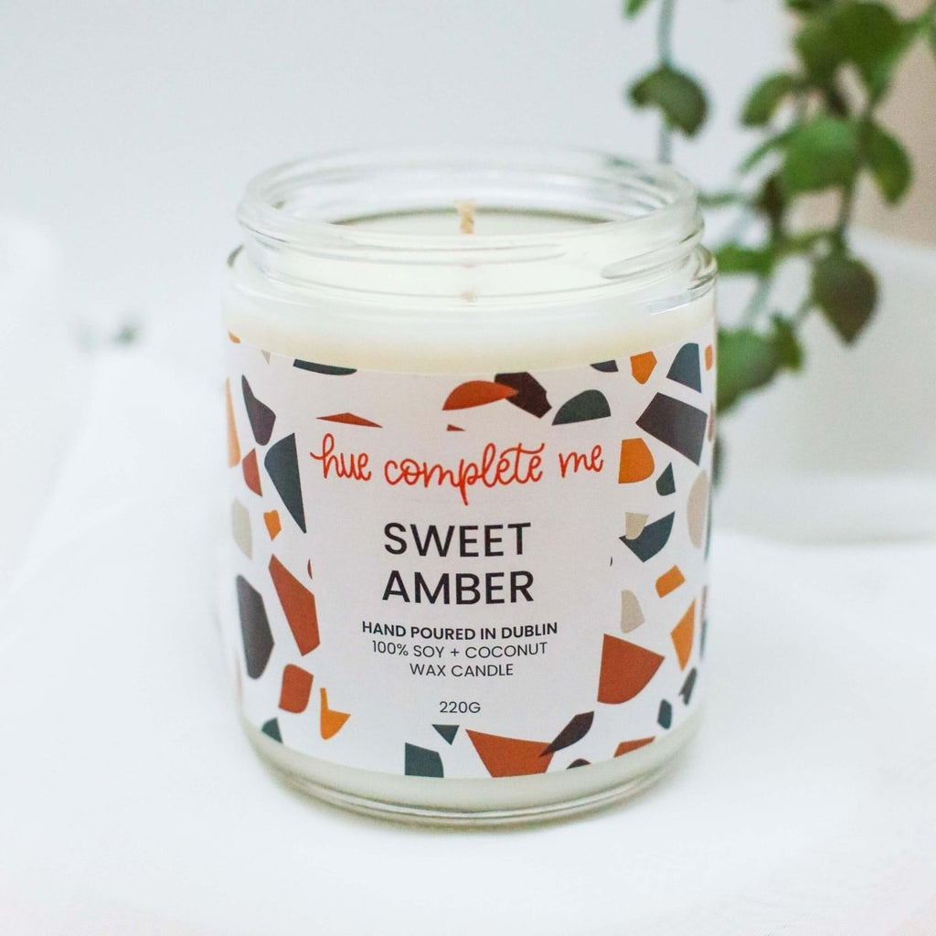 Sweet Amber Jar Candle - Hue Complete Me