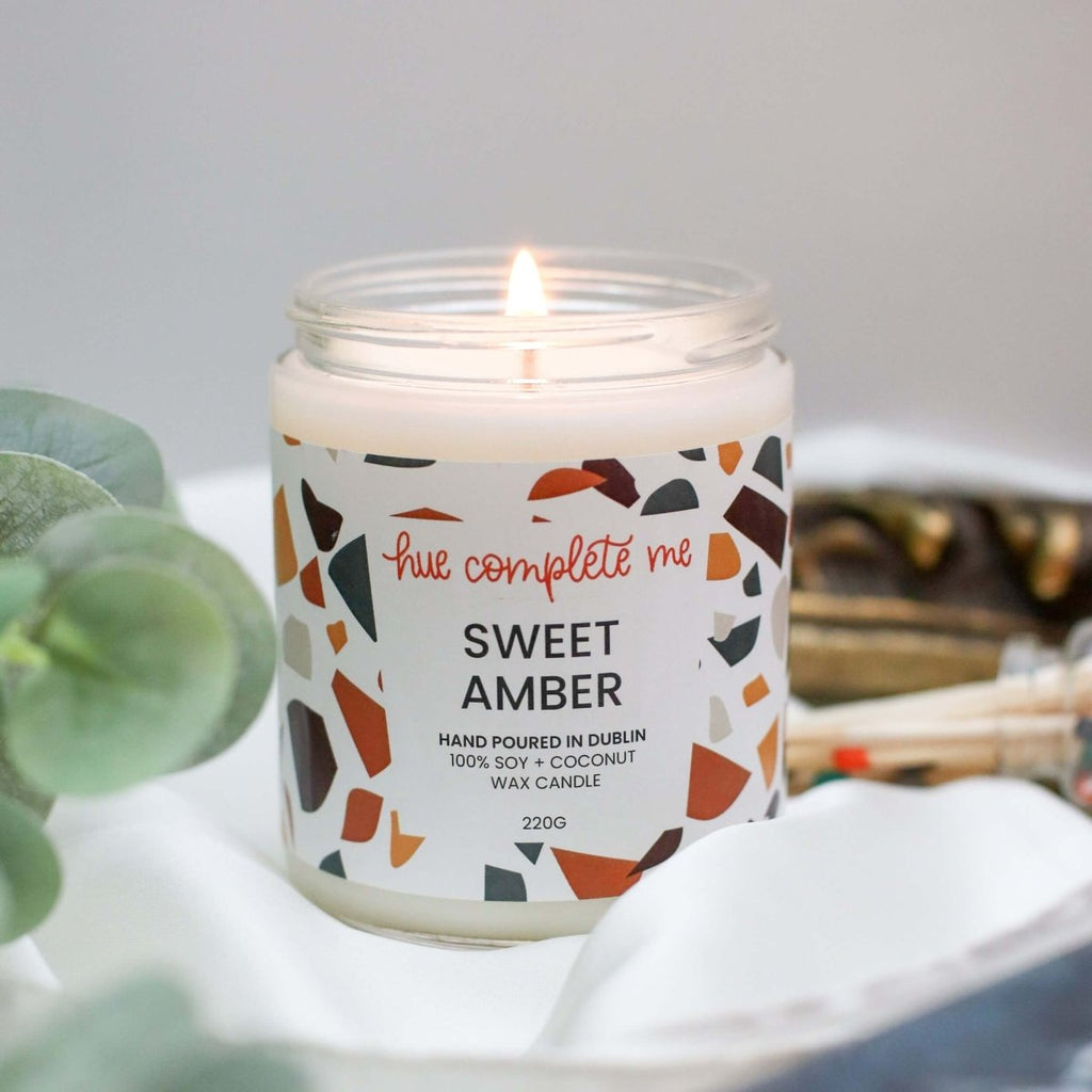 Sweet Amber Jar Candle - Hue Complete Me