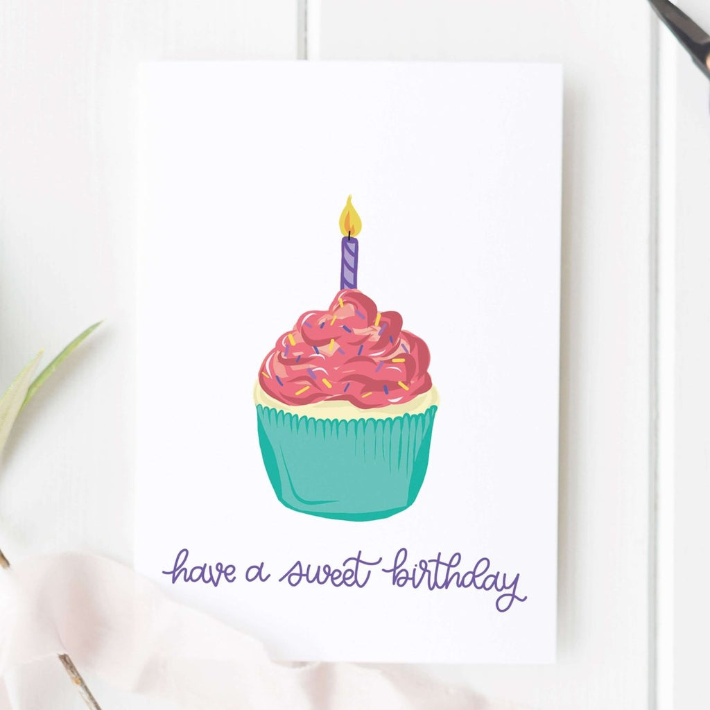 Sweet Cupcake Happy Birthday Card - Hue Complete Me