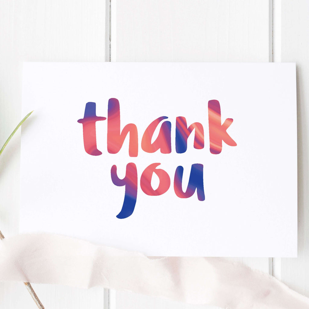 Thank You Marble Card Greeting Card Hue Complete Me €3.95