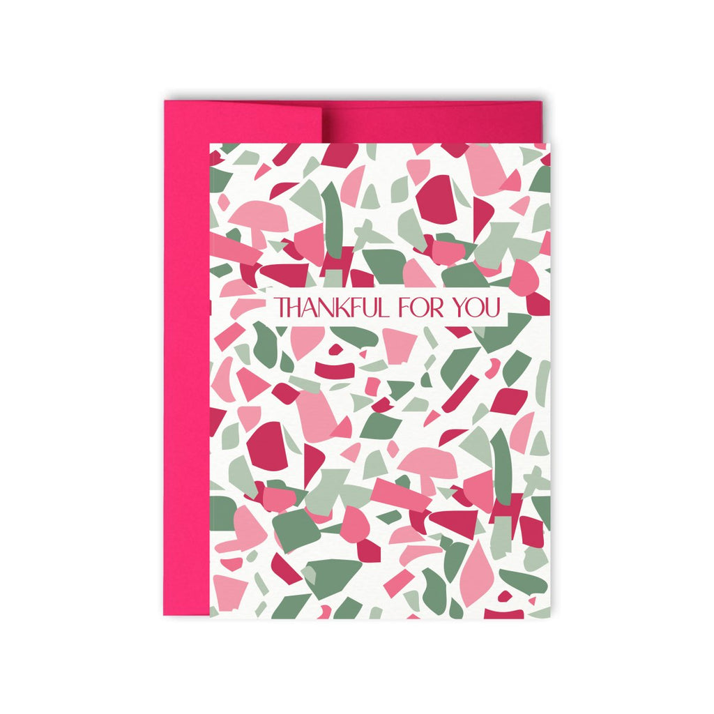 Thankful For You Terrazzo Card - Hue Complete Me