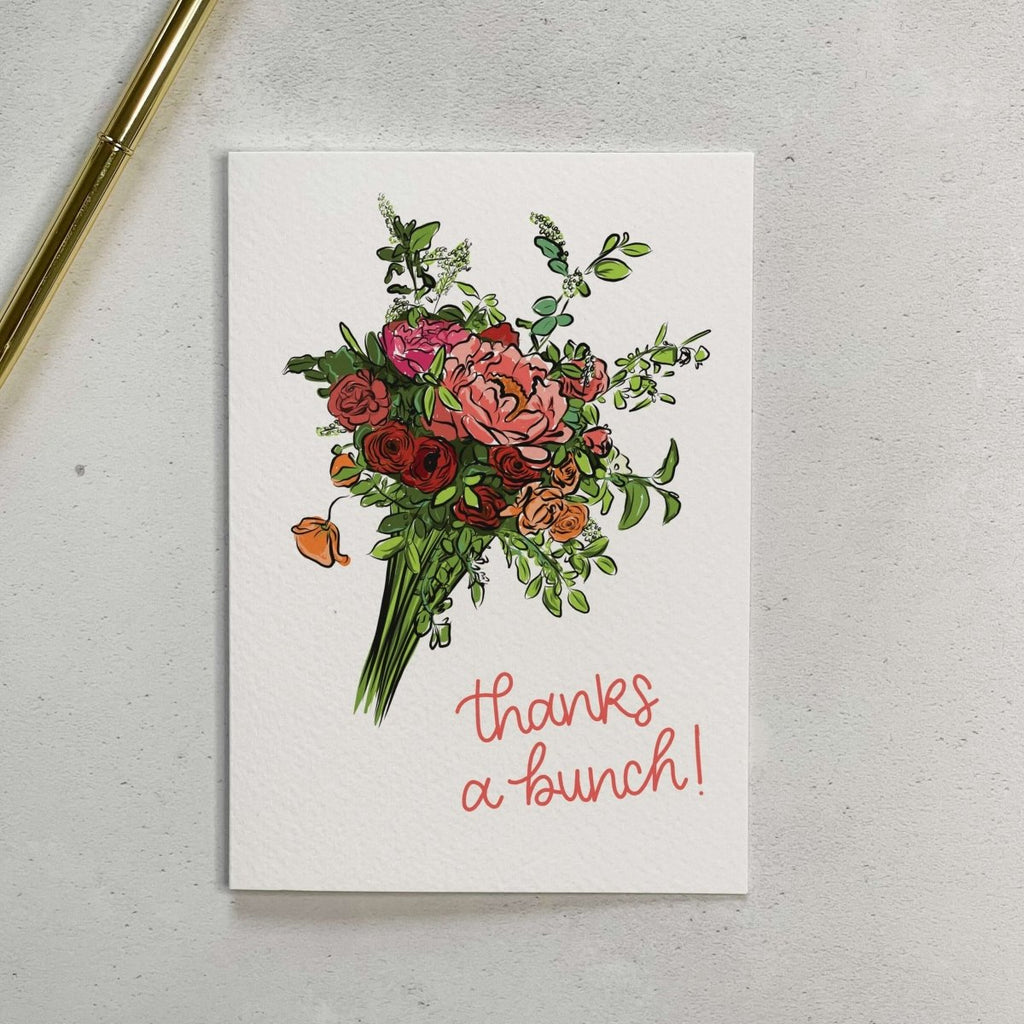 Thanks A Bunch Floral Card - Hue Complete Me