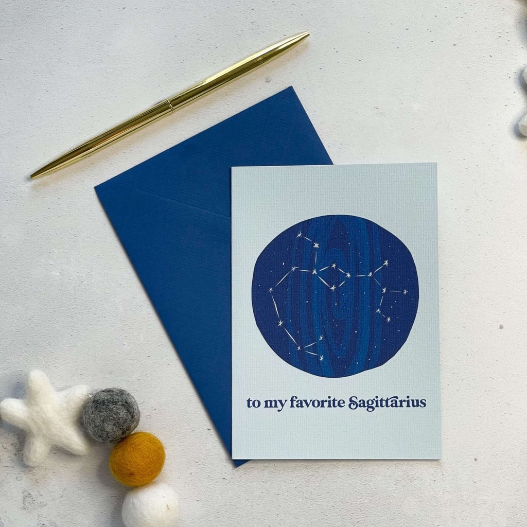 To My Favourite Sagittarius Astrology Card (22 November to 21 December) - Hue Complete Me