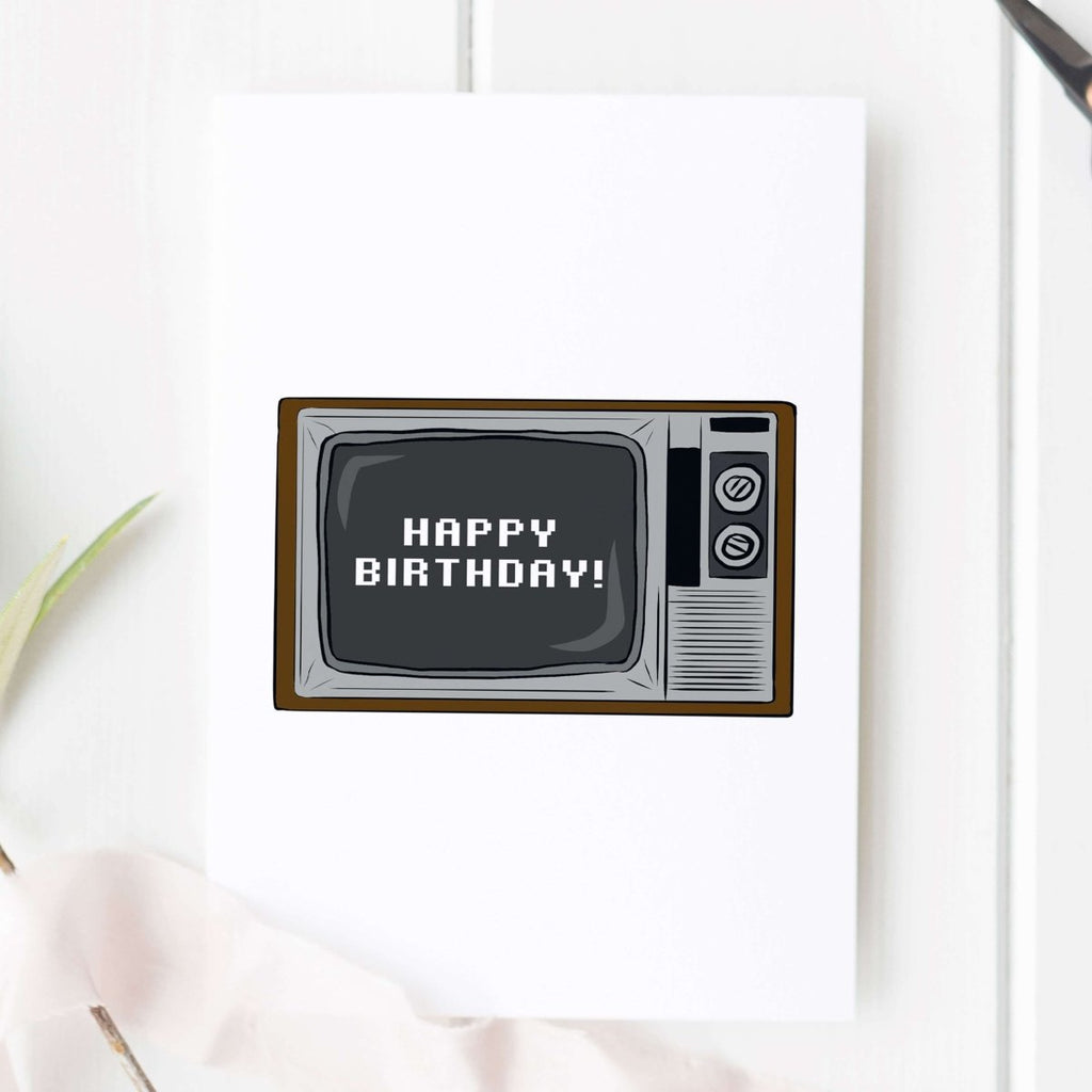 TV Happy Birthday Card - Hue Complete Me