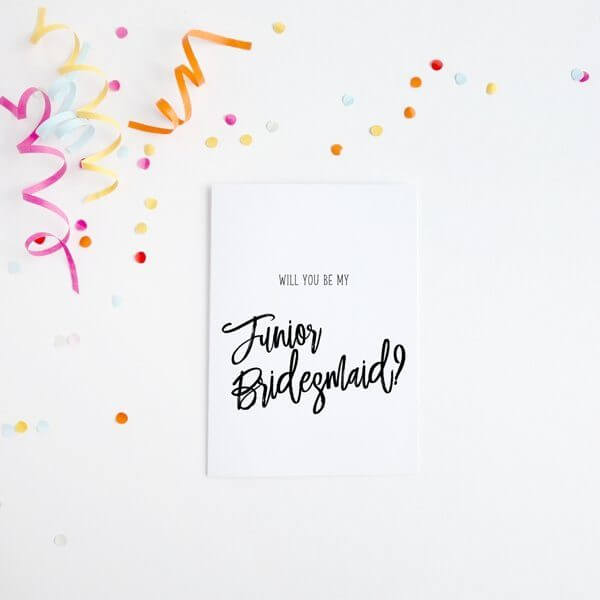 Will You Be My Junior Bridesmaid Card - Hue Complete Me