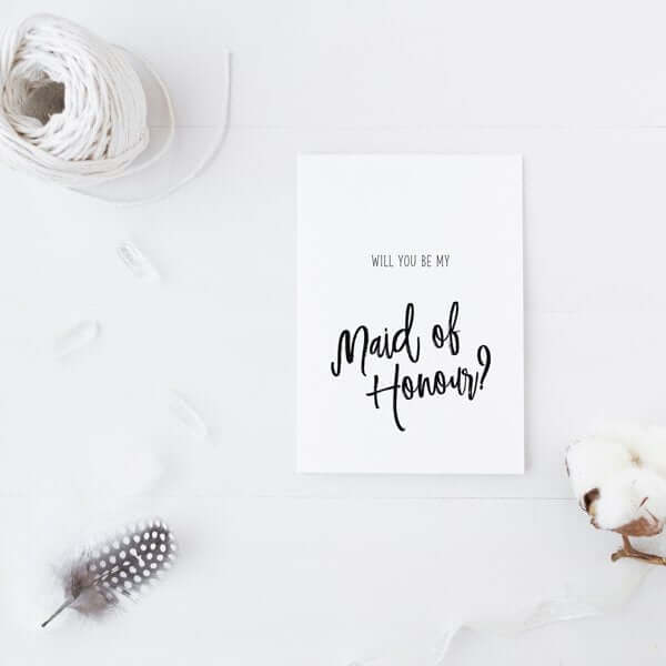 Will You Be My Maid Of Honour Card - Hue Complete Me