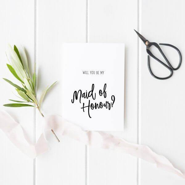 Will You Be My Maid Of Honour Card - Hue Complete Me