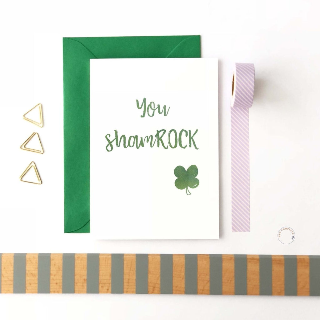 You ShamROCK Card - Hue Complete Me