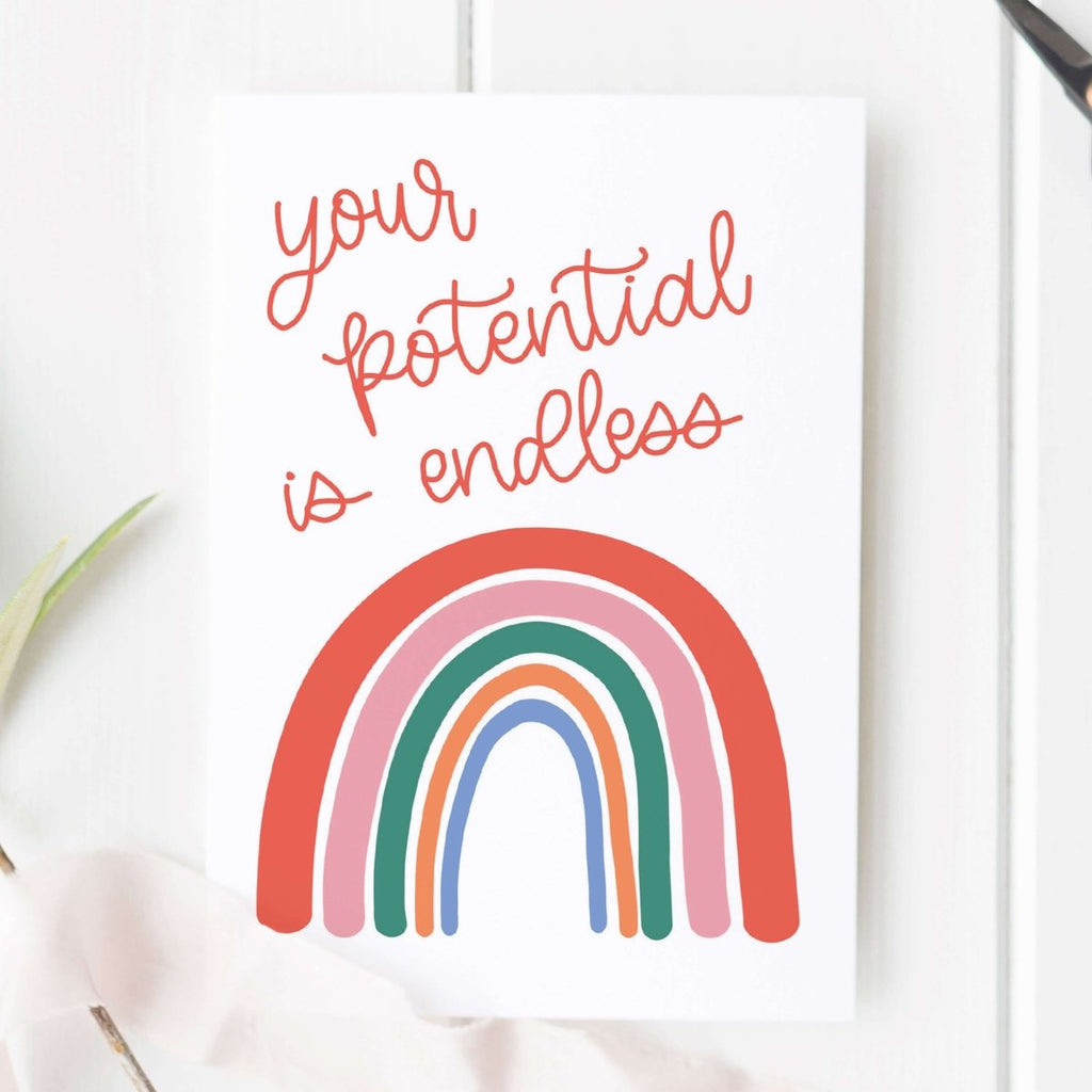 Your Potential Is Endless Motivational Card - Hue Complete Me