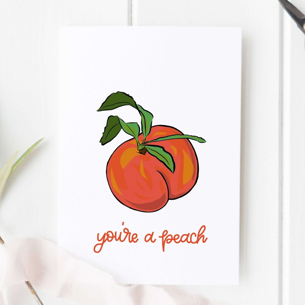 You're A Peach Appreciation Card - Hue Complete Me