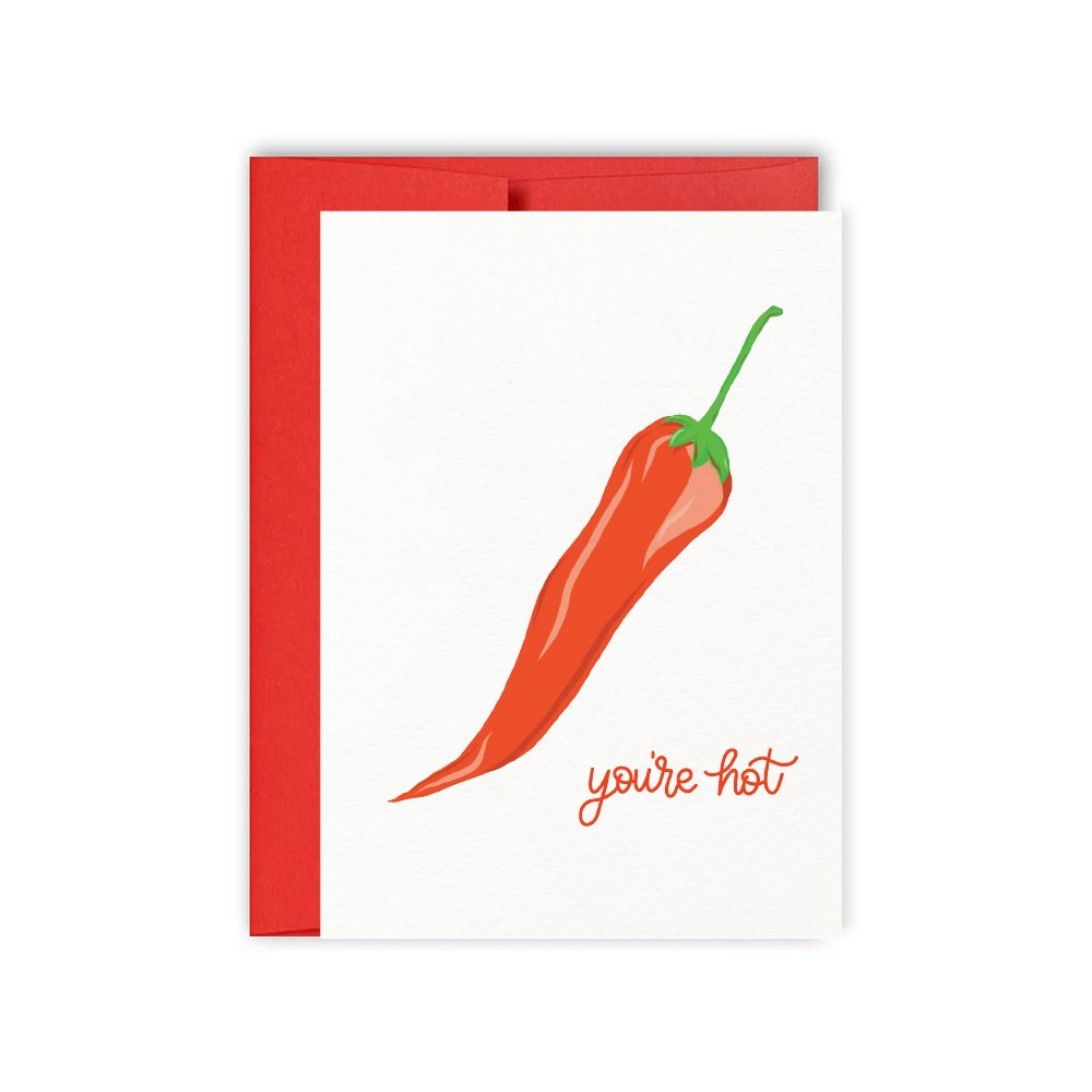 You're Hot Pepper Card - Hue Complete Me