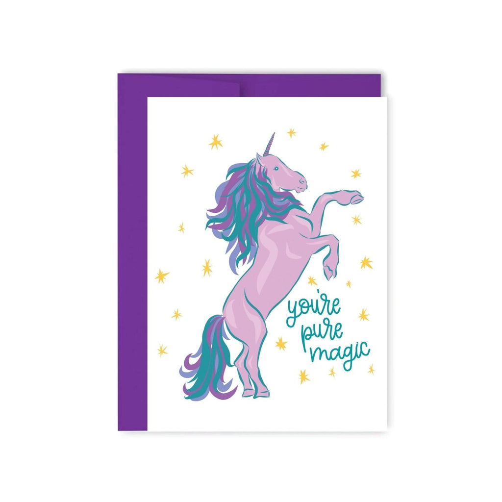 You're Pure Magic Unicorn Card - Hue Complete Me