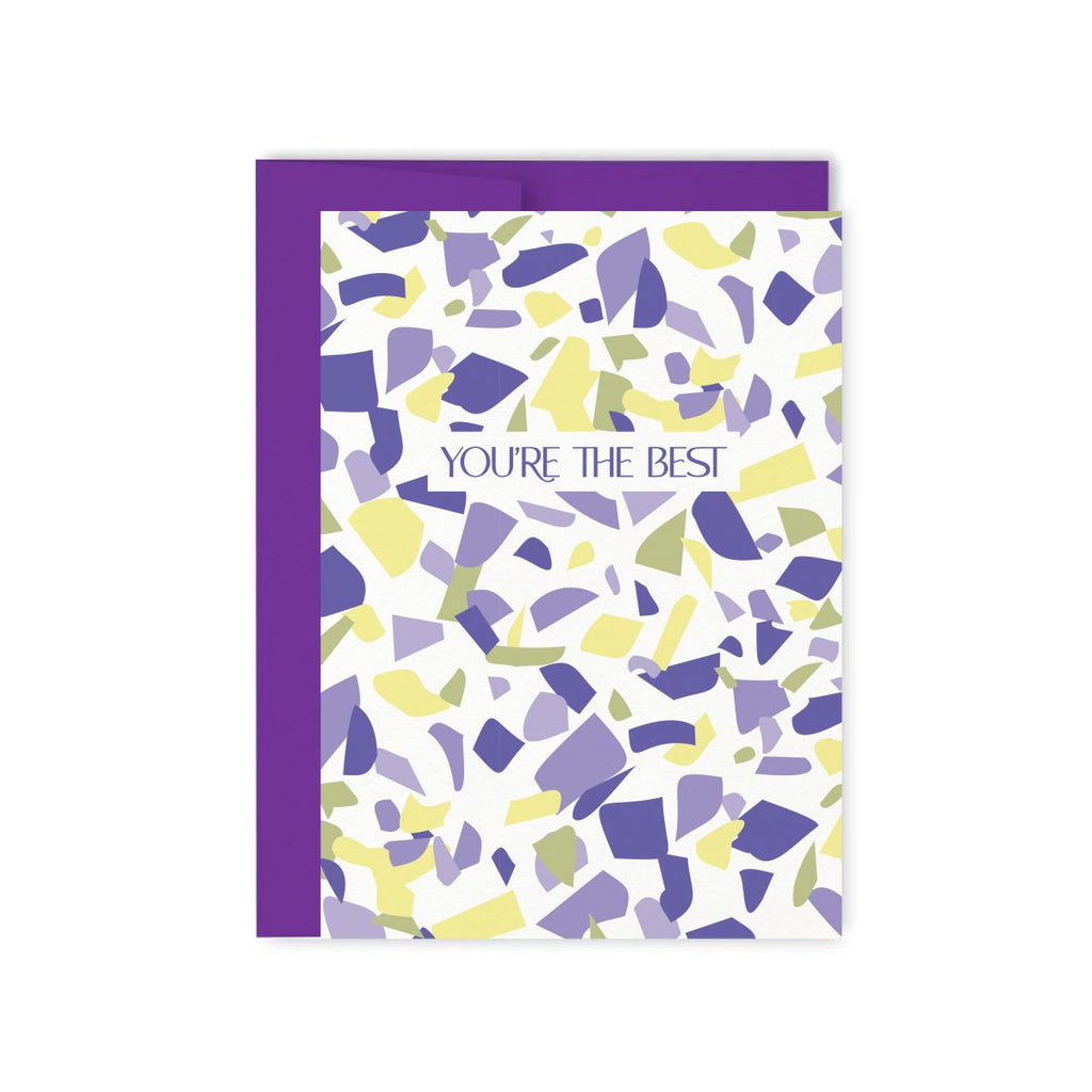 You're The Best Terrazzo Card - Hue Complete Me